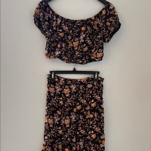 American Eagle Two Piece Skirt and Crop